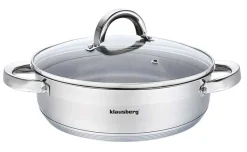 GARNEK PŁASKI Z POKRYWĄ 24cm KLAUSBERG KB-7172