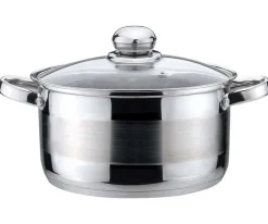 GARNEK STALOWY Z POKRYWĄ 14cm KINGHOFF CHEF 1L