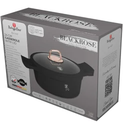 GARNEK TYTANOWY 24cm BERLINGER HAUS BH-1457 BLACK ROSE