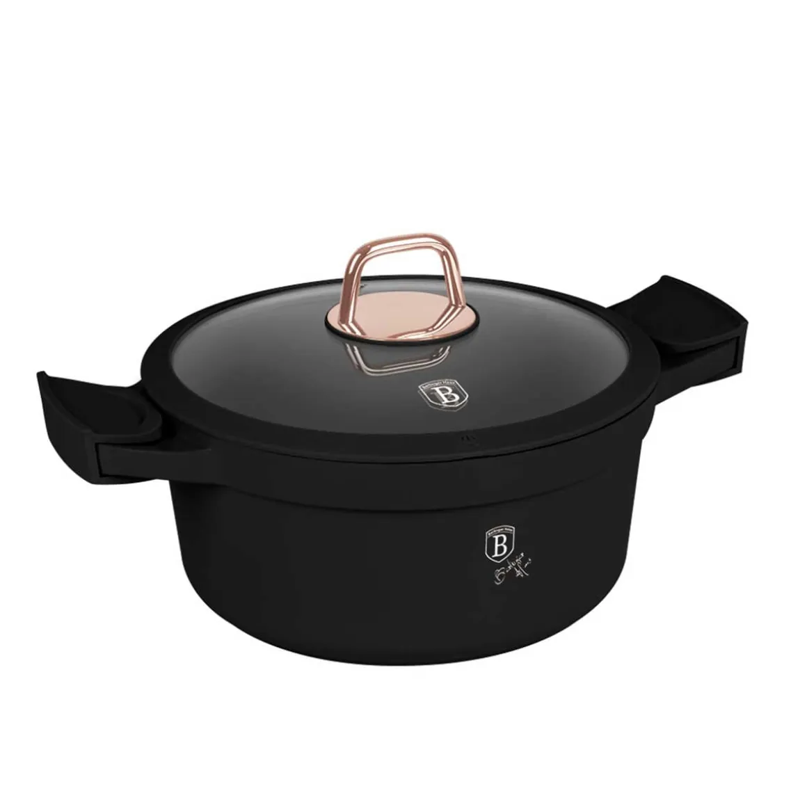GARNEK TYTANOWY 24cm BERLINGER HAUS BH-1457 BLACK ROSE