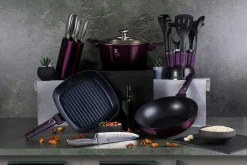 GARNEK TYTANOWY 28cm BERLINGER HAUS BH-6630 PURPLE