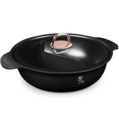 GARNEK TYTANOWY HOT POT Z POKRYWĄ 30cm BERLINGER HAUS BH-8627 BLACK ROSE