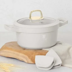 GARNEK TYTANOWY Z POKRYWĄ 20cm BERLINGER HAUS BH-7786 SAHARA