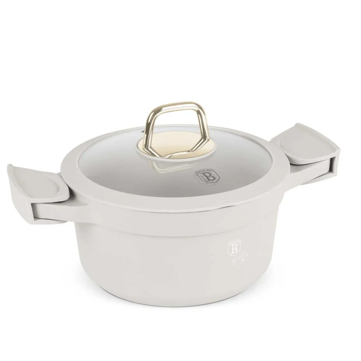 GARNEK TYTANOWY Z POKRYWĄ 20cm BERLINGER HAUS BH-7786 SAHARA
