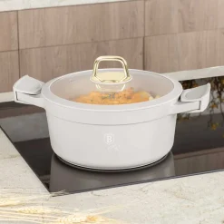 GARNEK TYTANOWY Z POKRYWĄ 24cm BERLINGER HAUS BH-7787 SAHARA
