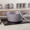GARNEK TYTANOWY Z POKRYWĄ 28cm BERLINGER HAUS BH-8102 TAUPE