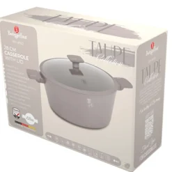 GARNEK TYTANOWY Z POKRYWĄ 28cm BERLINGER HAUS BH-8102 TAUPE