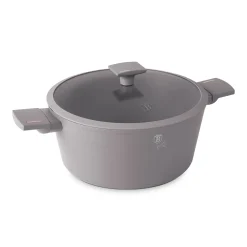 GARNEK TYTANOWY Z POKRYWĄ 28cm BERLINGER HAUS BH-8102 TAUPE