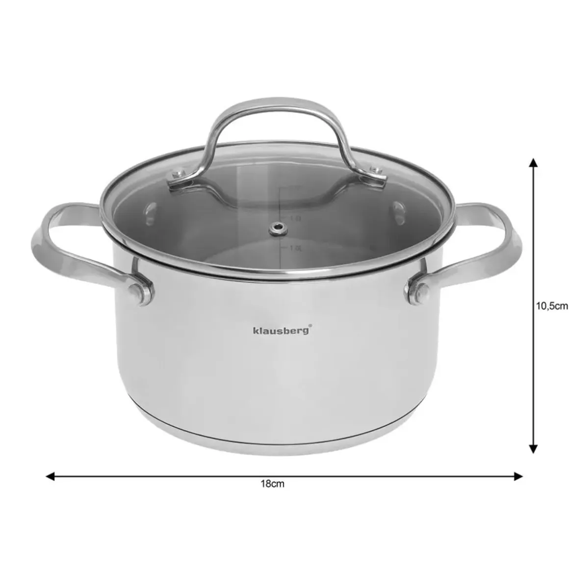 GARNEK Z POKRYWĄ 18cm KLAUSBERG KB-7212 2,5L