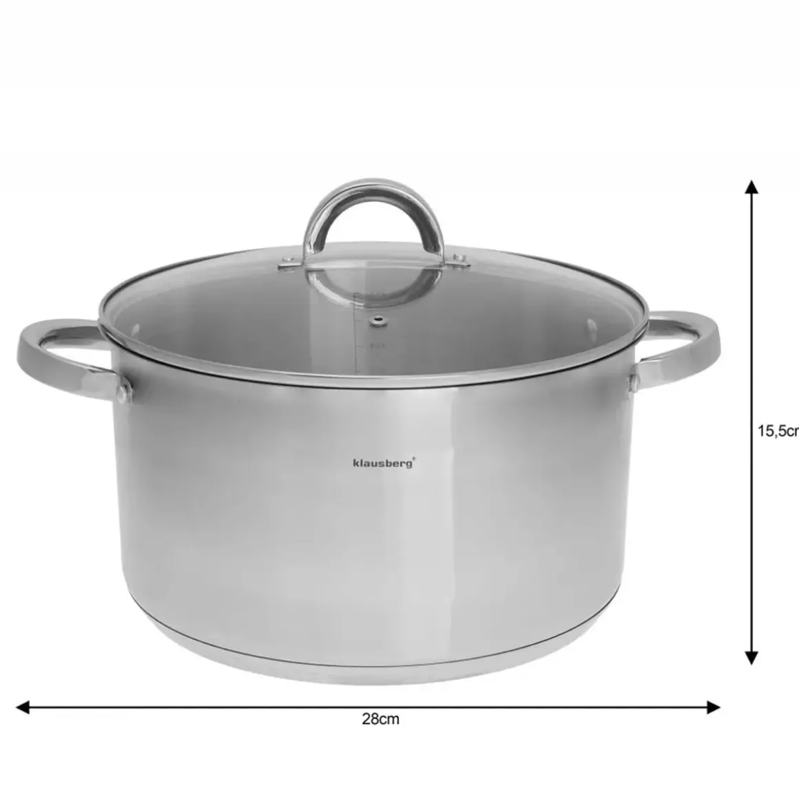 GARNEK Z POKRYWĄ 28cm KLAUSBERG KB-7128 9,5L
