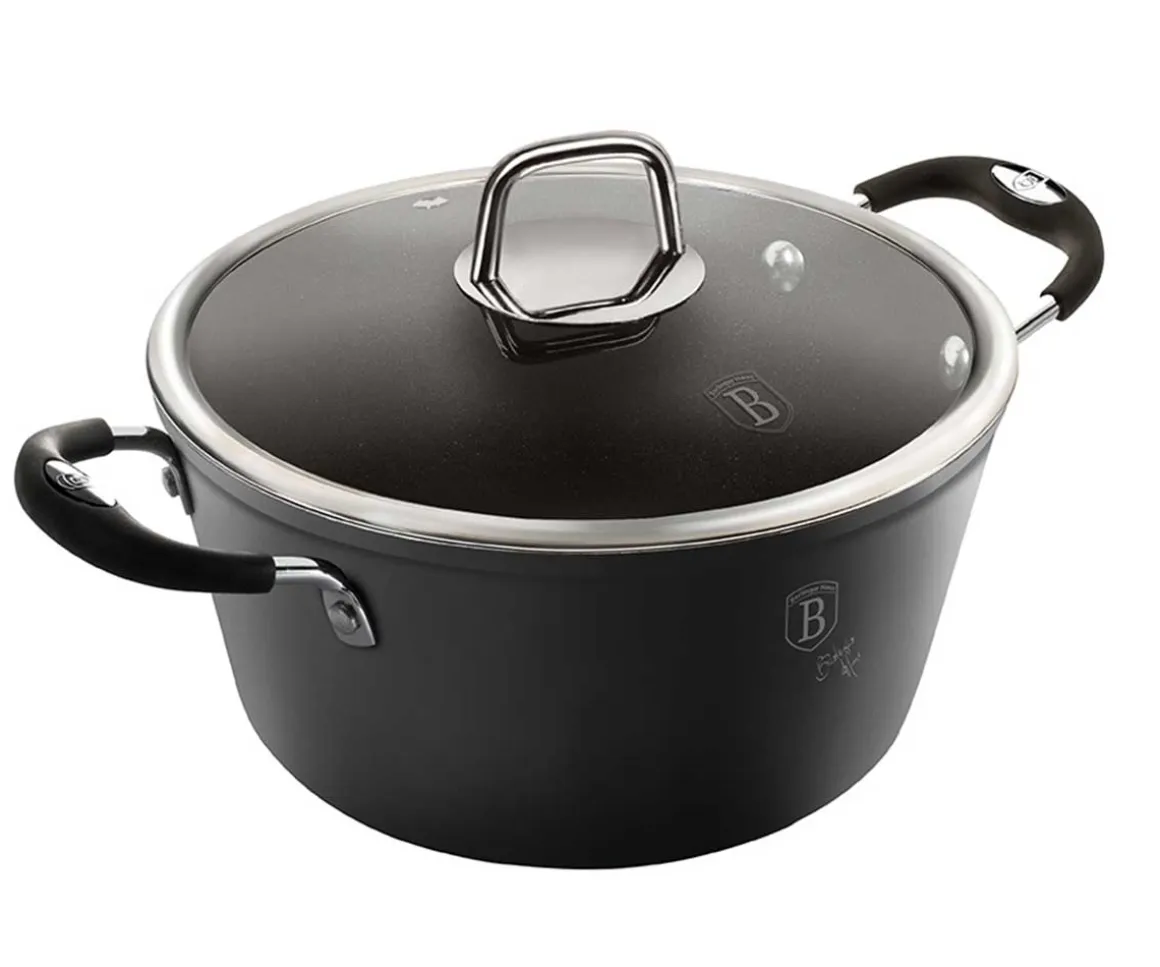 GARNKI TYTANOWE BERLINGERHAUS BH-6129 BLACK PROFESSIONAL