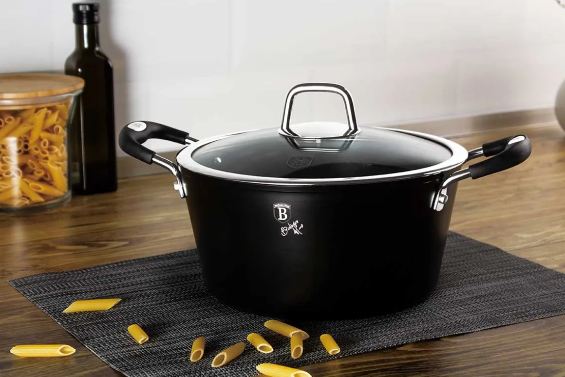 GARNKI TYTANOWE BERLINGERHAUS BH-6129 BLACK PROFESSIONAL