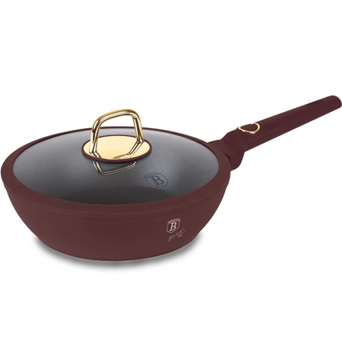 GŁĘBOKA PATELNIA TYTANOWA 24cm BERLINGER HAUS BH-8032 LEONARDO