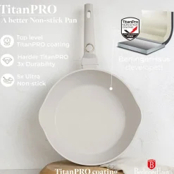 GŁĘBOKA PATELNIA TYTANOWA 28cm BERLINGER HAUS BH-8061 SAHARA