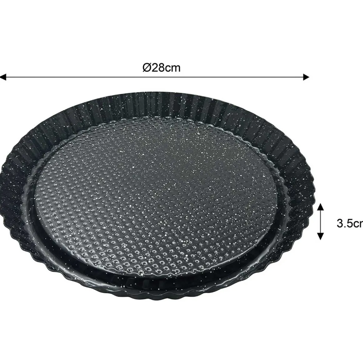 GRANITOWA FORMA BLACHA DO PIECZENIA TARTY 28cm KLAUSBERG KB-7836