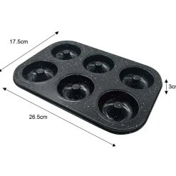 GRANITOWA FORMA DO PIECZENIA 6 PĄCZKÓW DONUT KLAUSBERG KB-7840