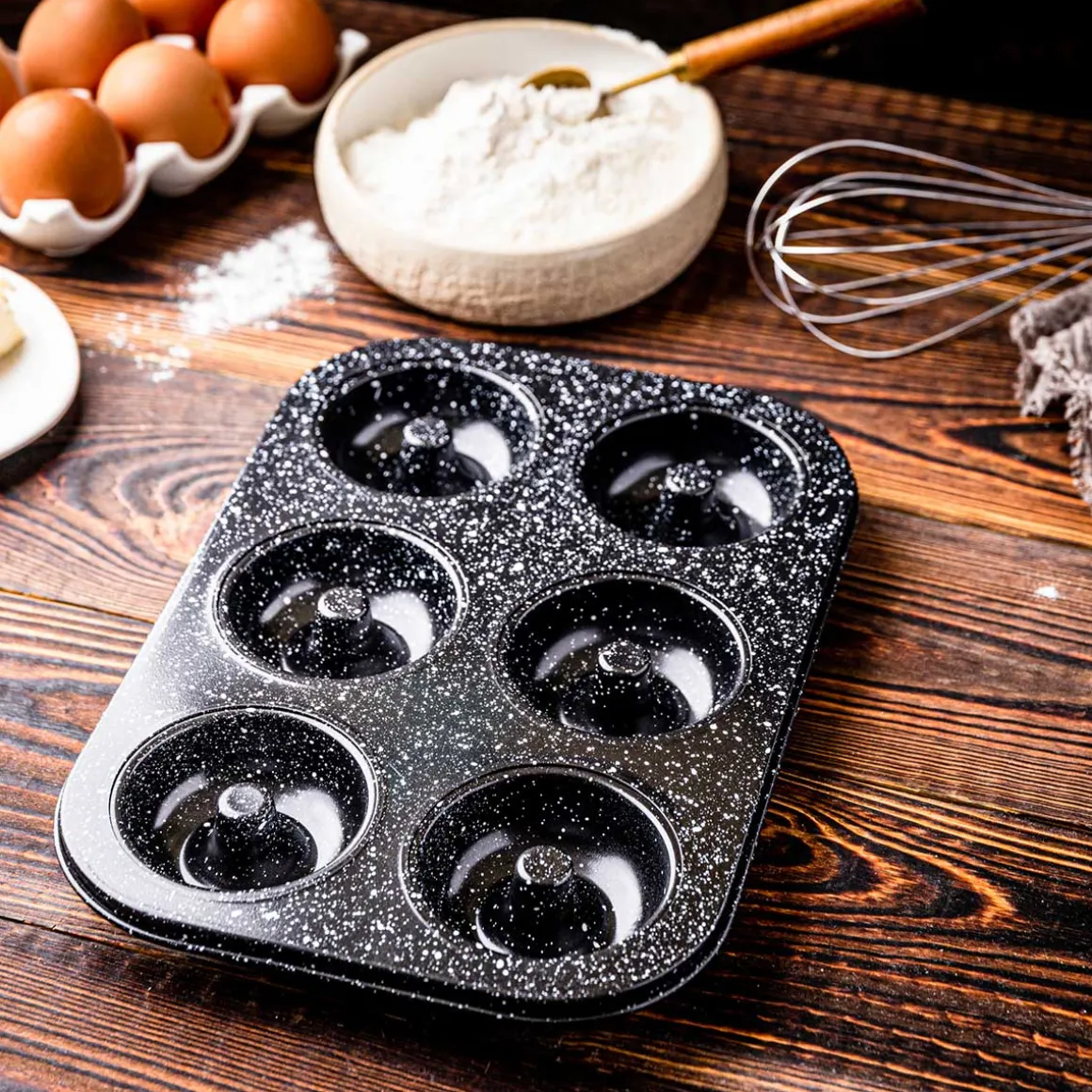 GRANITOWA FORMA DO PIECZENIA 6 PĄCZKÓW DONUT KLAUSBERG KB-7840