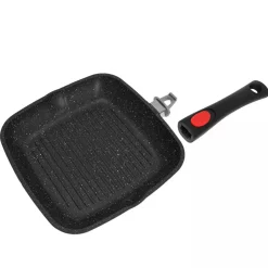 GRILLOWA PATELNIA GRANITOWA 28cm KINGHOFF KH-1511 ODPINANY UCHWYT