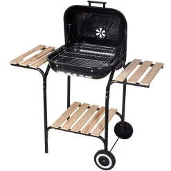 GRILL WĘGLOWY NA KÓŁKACH Z PÓŁKAMI KINGHOFF KH-2034
