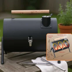 GRILL WĘGLOWY PRZENOŚNY SKŁADANY KINGHOFF KH-2032