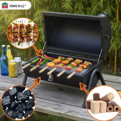 GRILL WĘGLOWY PRZENOŚNY SKŁADANY KINGHOFF KH-2032