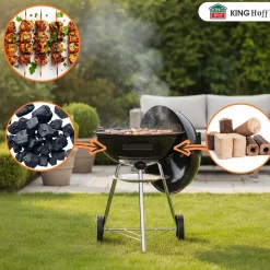 GRILL WĘGLOWY Z POKRYWĄ 41cm KINGHOFF KH-2033