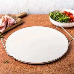 KAMIEŃ SZAMOT DO PIECZENIA I SERWOWANIA PIZZY 33cm KLAUSBERG KB-7788