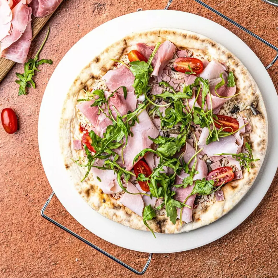 KAMIEŃ SZAMOT DO PIECZENIA I SERWOWANIA PIZZY 33cm KLAUSBERG KB-7788