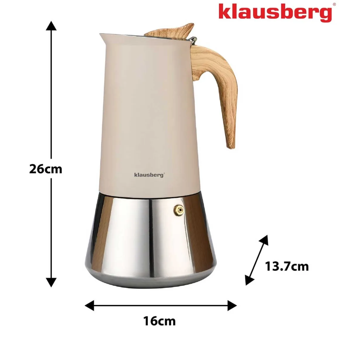 KAWIARKA ZAPARZACZ DO KAWY 600ml KLAUSBERG KB-7997 INDUKCJA