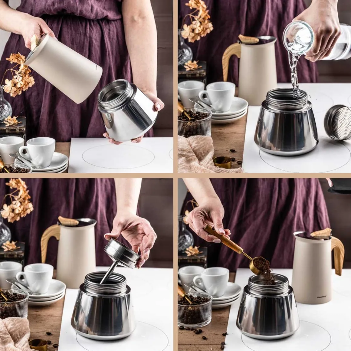 KAWIARKA ZAPARZACZ DO KAWY 600ml KLAUSBERG KB-7997 INDUKCJA