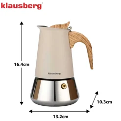 KAWIARKA ZAPARZACZ DO KAWY 200ml KLAUSBERG KB-7994 INDUKCJA