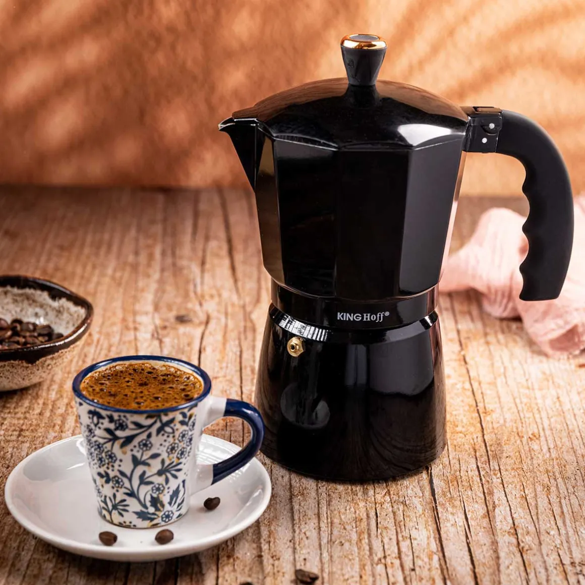 KAWIARKA ZAPARZACZ DO KAWY 450ml KINGHOFF KH-1884 INDUKCJA
