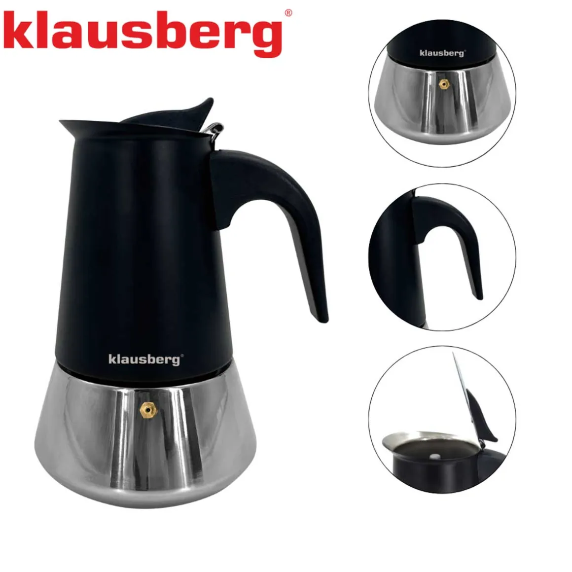 KAWIARKA ZAPARZACZ DO KAWY 300ml KLAUSBERG KB-7845 INDUKCJA