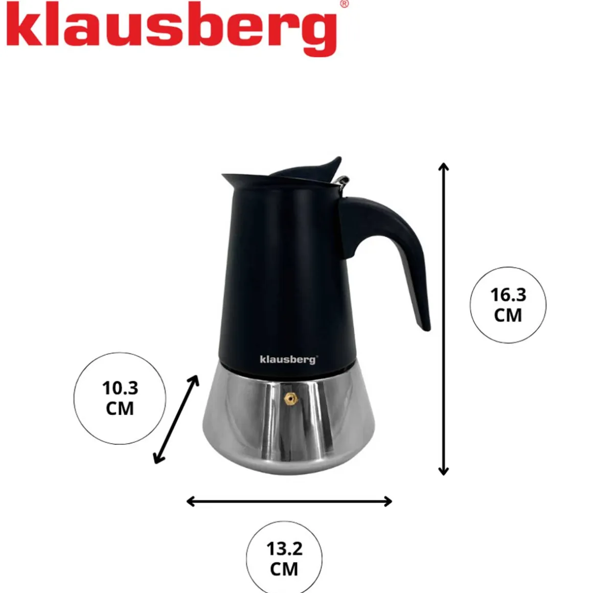 KAWIARKA ZAPARZACZ DO KAWY 200ml KLAUSBERG KB-7844 INDUKCJA