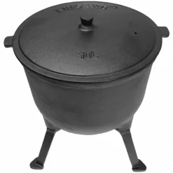 KOCIOŁEK GARNEK MYŚLIWSKI ŻELIWNY 10L KINGHOFF KH-2233