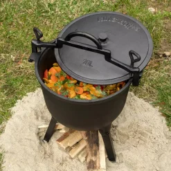 KOCIOŁEK GARNEK MYŚLIWSKI ŻELIWNY 10L KINGHOFF KH-2233