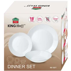KOMPLET OBIADOWY OPAL DLA 6 OSÓB 18 ELEM. KINGHOFF KH-1877