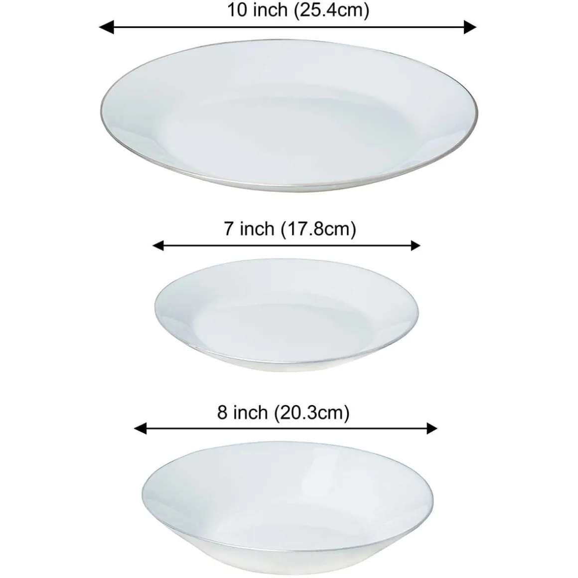 KOMPLET OBIADOWY OPAL DLA 6 OSÓB 18 ELEM. KINGHOFF KH-1877