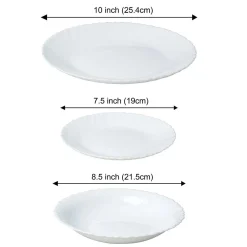KOMPLET OBIADOWY OPAL DLA 6 OSÓB 18 ELEM. KINGHOFF KH-1875