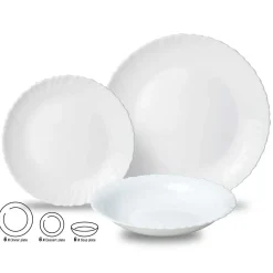KOMPLET OBIADOWY OPAL DLA 6 OSÓB 18 ELEM. KINGHOFF KH-1875