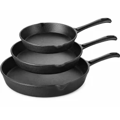 KOMPLET 3 PATELNI ŻELIWNYCH 16/20/25 cm 2573