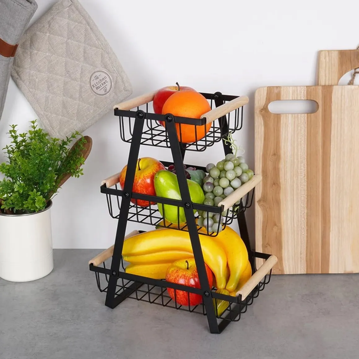 KOSZYK PIĘTROWY NA OWOCE PRZYPRAWY LOFT 229097