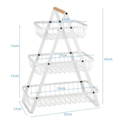 KOSZYK PIĘTROWY NA OWOCE PRZYPRAWY LOFT E-8178