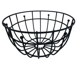 KOSZYK STALOWY NA OWOCE 28cm czarny 1705