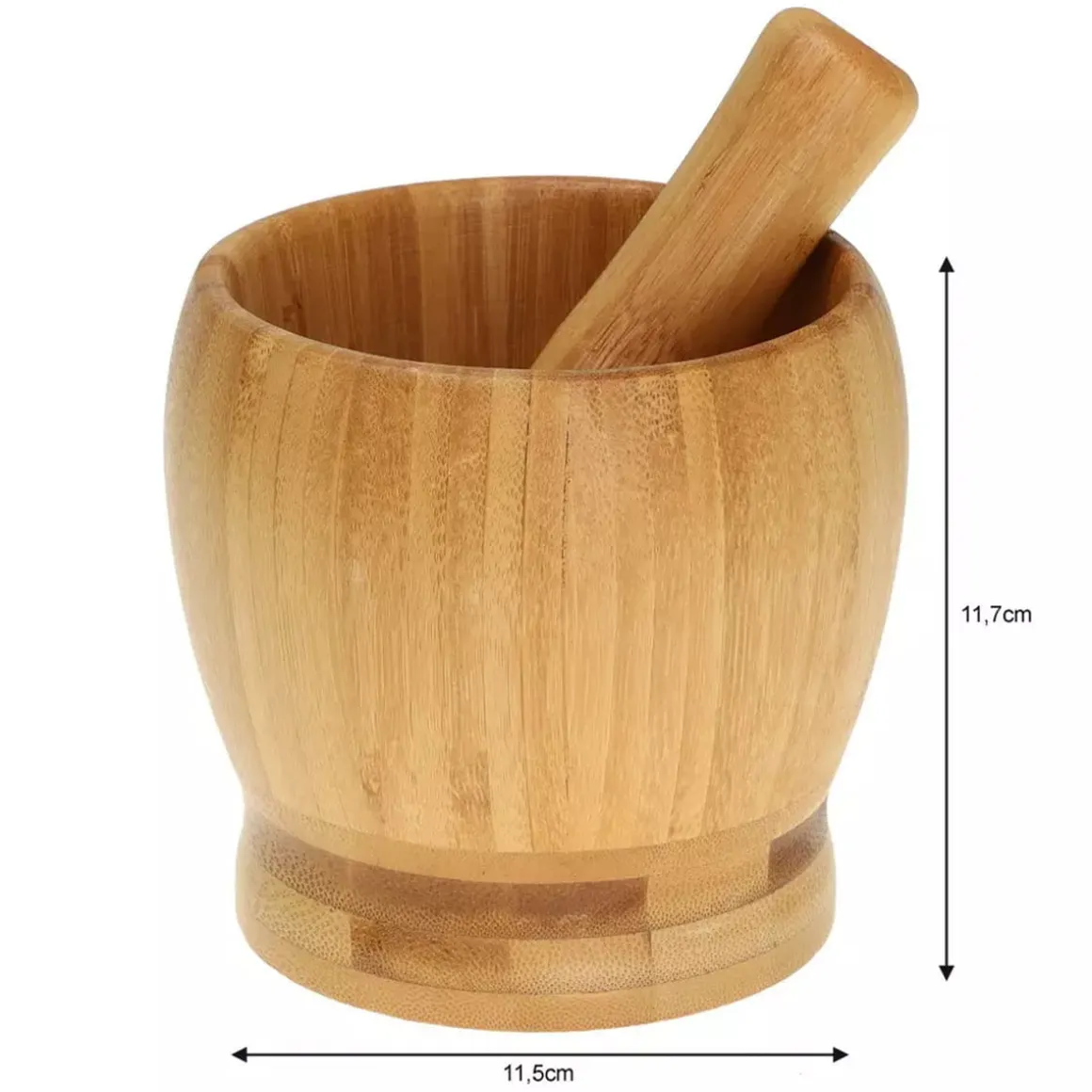 KUCHENNY MOŹDZIERZ BAMBUSOWY 11cm KINGHOFF KH-1617