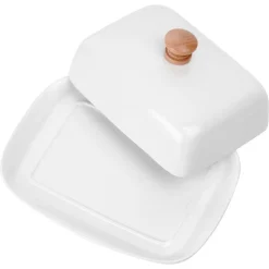 MASELNICZKA MASELNICA CERAMICZNA BIAŁA 139678