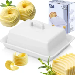 MASELNICZKA MASELNICA CERAMICZNA BIAŁA 139680