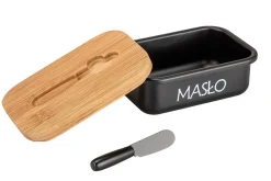 MASELNICZKA STALOWA Z NOŻYKIEM DO SMAROWANIA E-6132