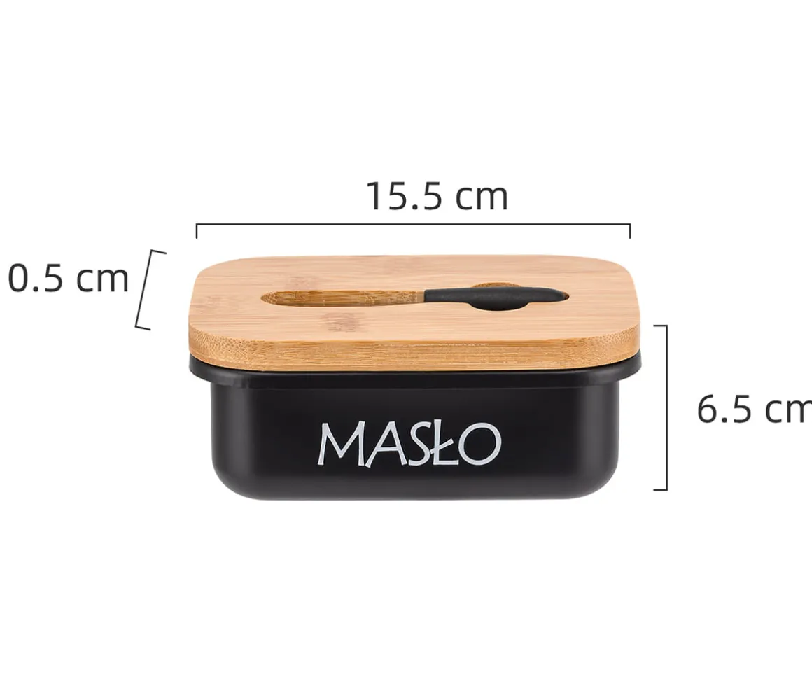 MASELNICZKA STALOWA Z NOŻYKIEM DO SMAROWANIA E-6132