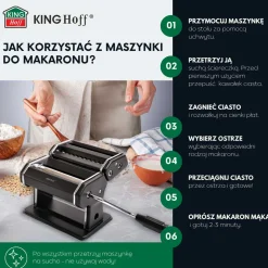 MASZYNKA DO MAKARONU CIASTA KINGHOFF KH-1927